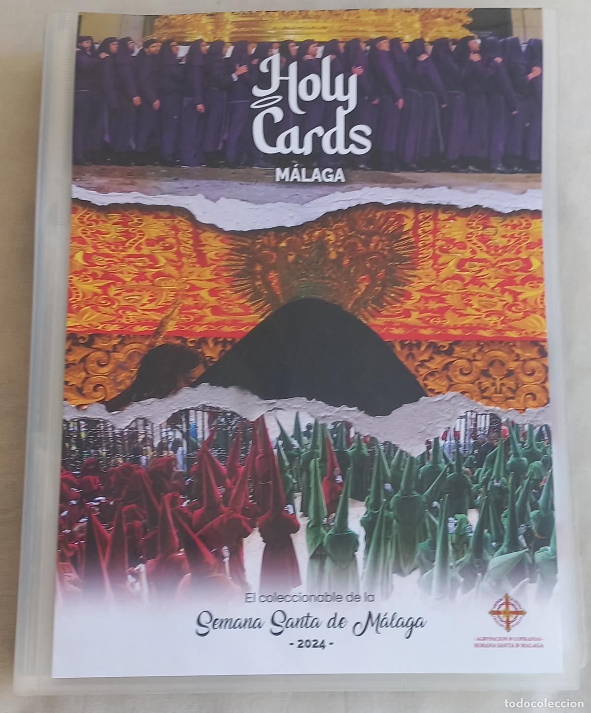 Coleccionismo &aacute;lbumes: &Aacute;LBUM CON 234 CROMOS TRADING CARDS SEMANA SANTA DE M&Aacute;LAGA. HOLY CARDS 2024