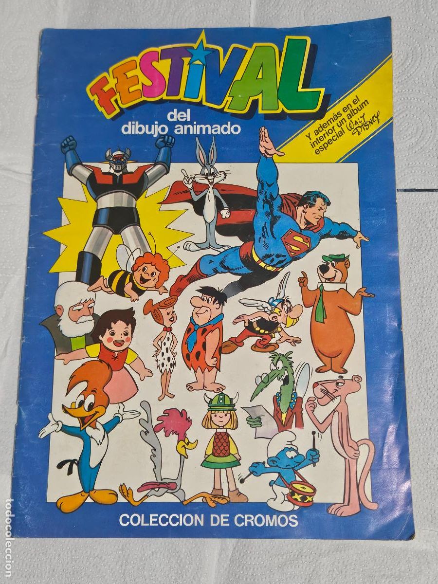 Coleccionismo &aacute;lbumes: ALBUM DOBLE SUPER FESTIVAL DEL DIBUJO ANIMADO Y SUPERHEROES MARVEL - ESTE 1981 - INCOMPLETO