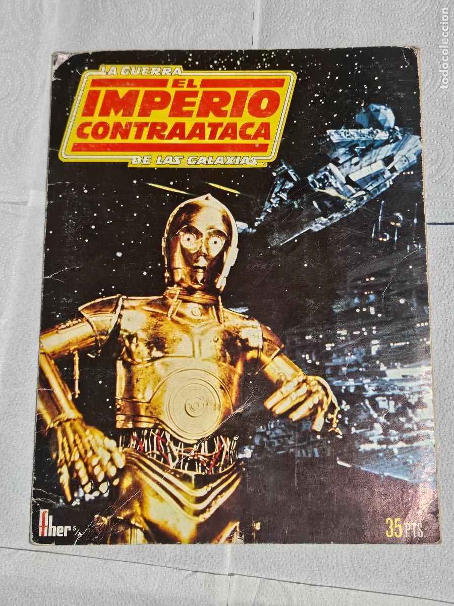 Coleccionismo &aacute;lbumes: ALBUM LA GUERRA DE LA GALAXIAS EL IMPERIO CONTRAATACA FHER 1980 - INCOMPLETO