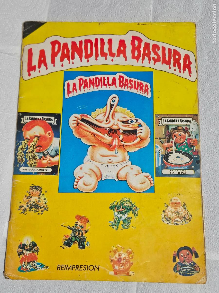 Colecionismo Cadernetas: ALBUM LA PANDILLA BASURA GARBAGE PAIL KIDS ED. J MERCHANTE A&Ntilde;O 1988 - INCOMPLETO