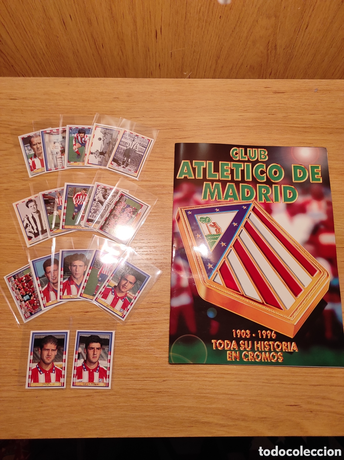 Coleccionismo &aacute;lbumes: &Aacute;lbum Atl&eacute;tico De Madrid 1903-1996 Toda Su Historia (Este) Con +70 Cromos Pegados + Lote Repetidos