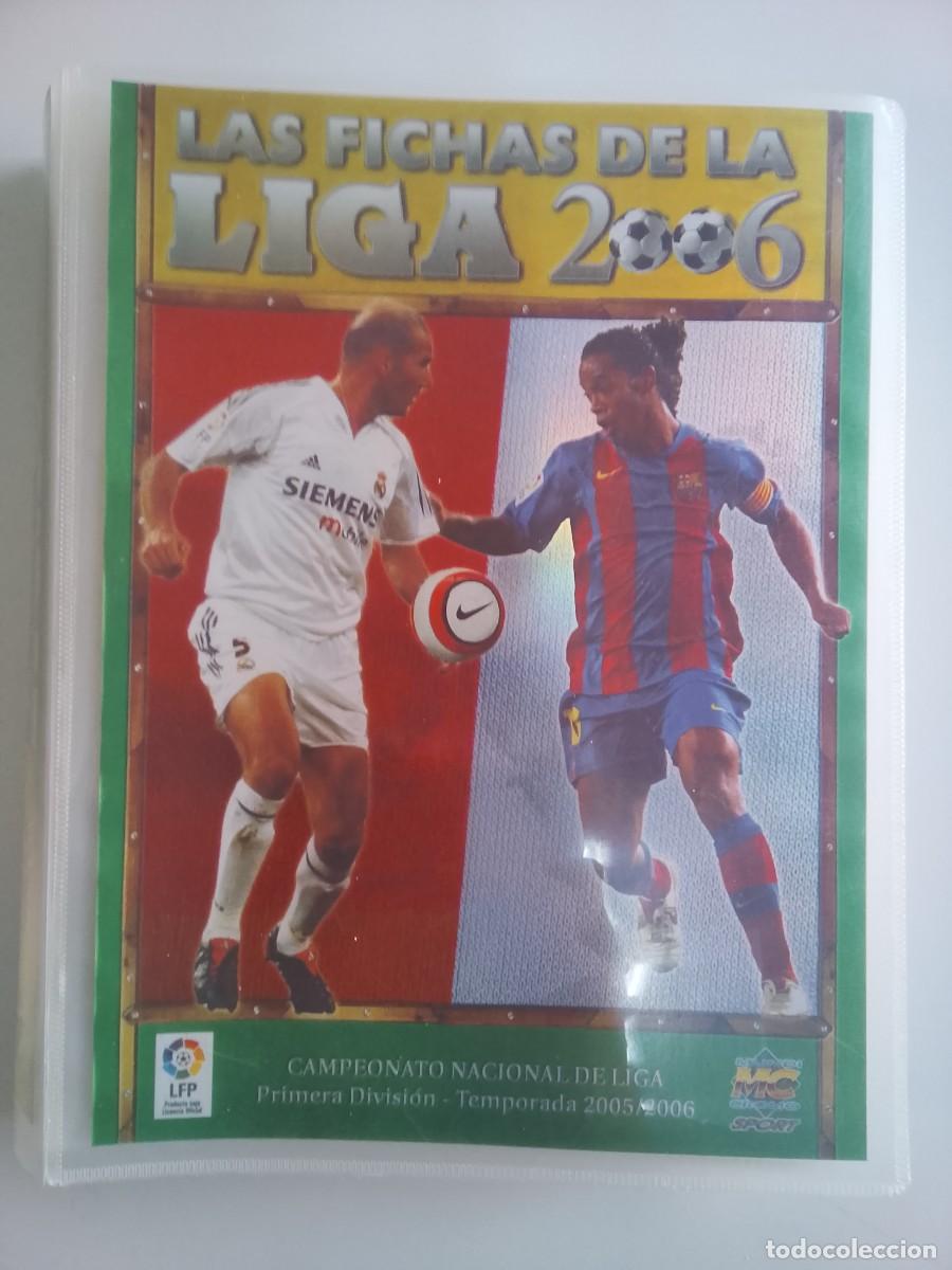 Coleccionismo &aacute;lbumes: Album mundicromo las fichas de la liga 2005 2006 05 06 con 270 cromos