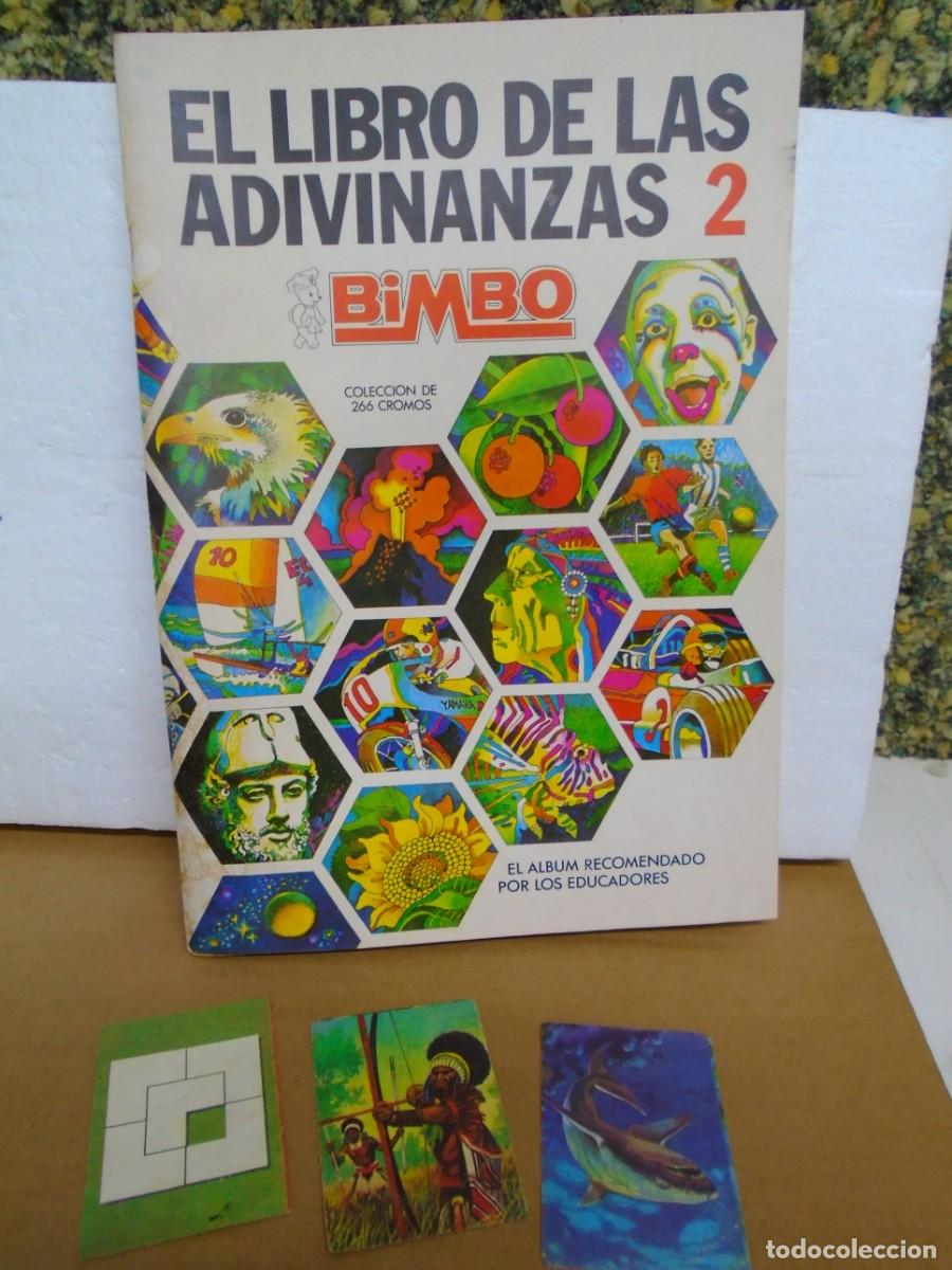Coleccionismo &aacute;lbumes: BIMBO.EL LIBRO DE LAS ADIVINANZAS 2.ALBUM VACIO Y 3 CROMOS SIN PEGAR.1974.