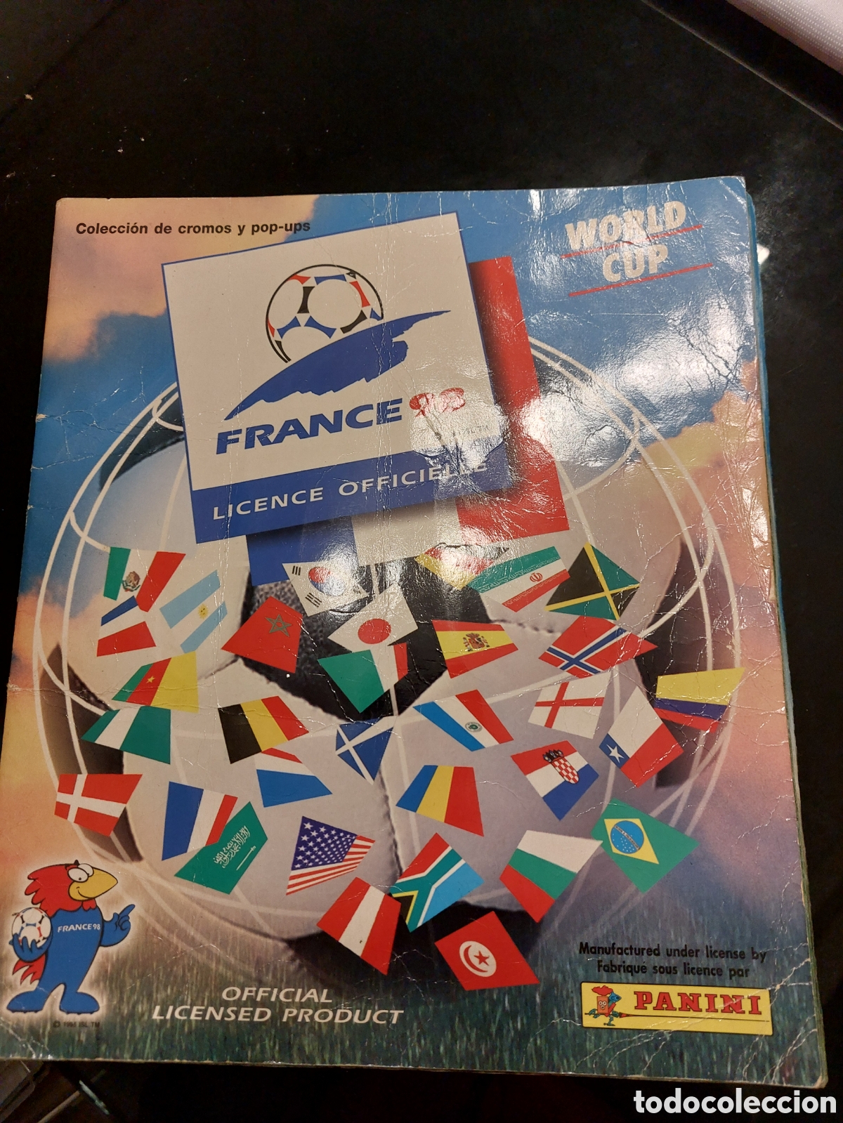 Coleccionismo &aacute;lbumes: Album Panini France 98. Incompleto.