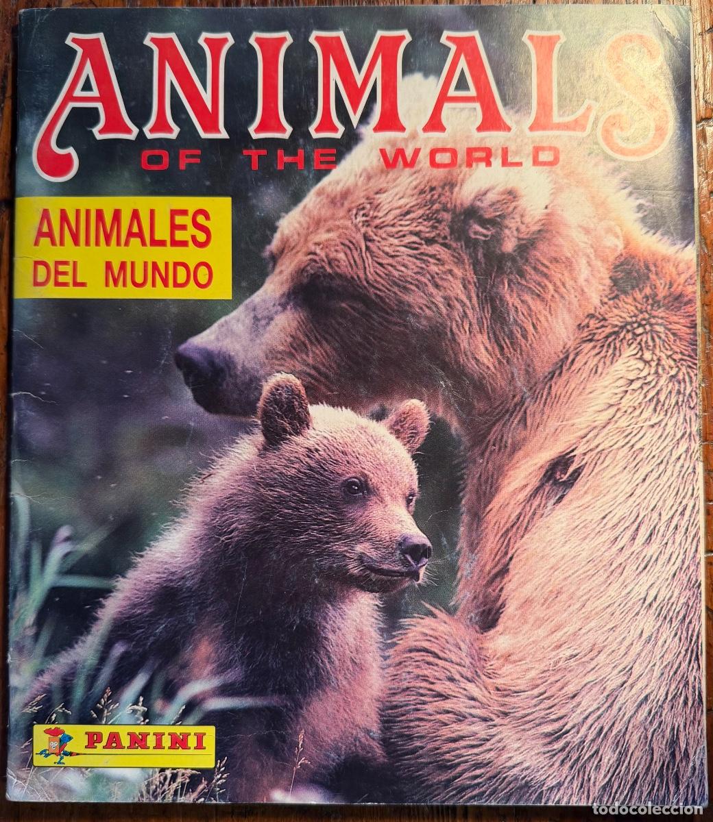 Coleccionismo &aacute;lbumes: ALBUM ANIMALS OF THE WORLD PANINI, FALTAN 64 CROMOS