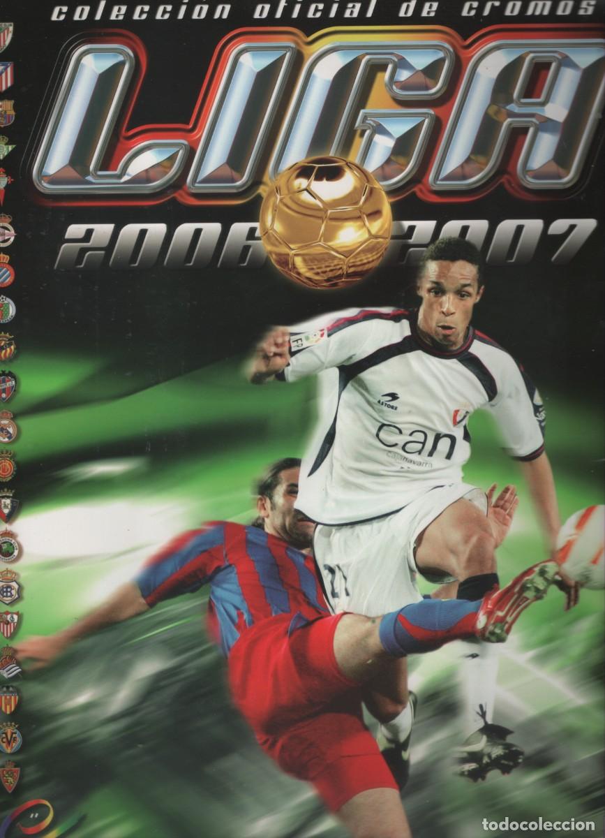 Coleccionismo &aacute;lbumes: Album casi completo Liga Este 2006-07 (falta Descarga y cromos de Nocilla, incluye Messi)