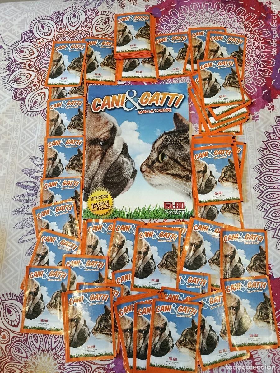 Coleccionismo &aacute;lbumes: PERROS Y GATOS CANNY E GATTY ALBUM Y 60 SOBRES 360 CROMOS