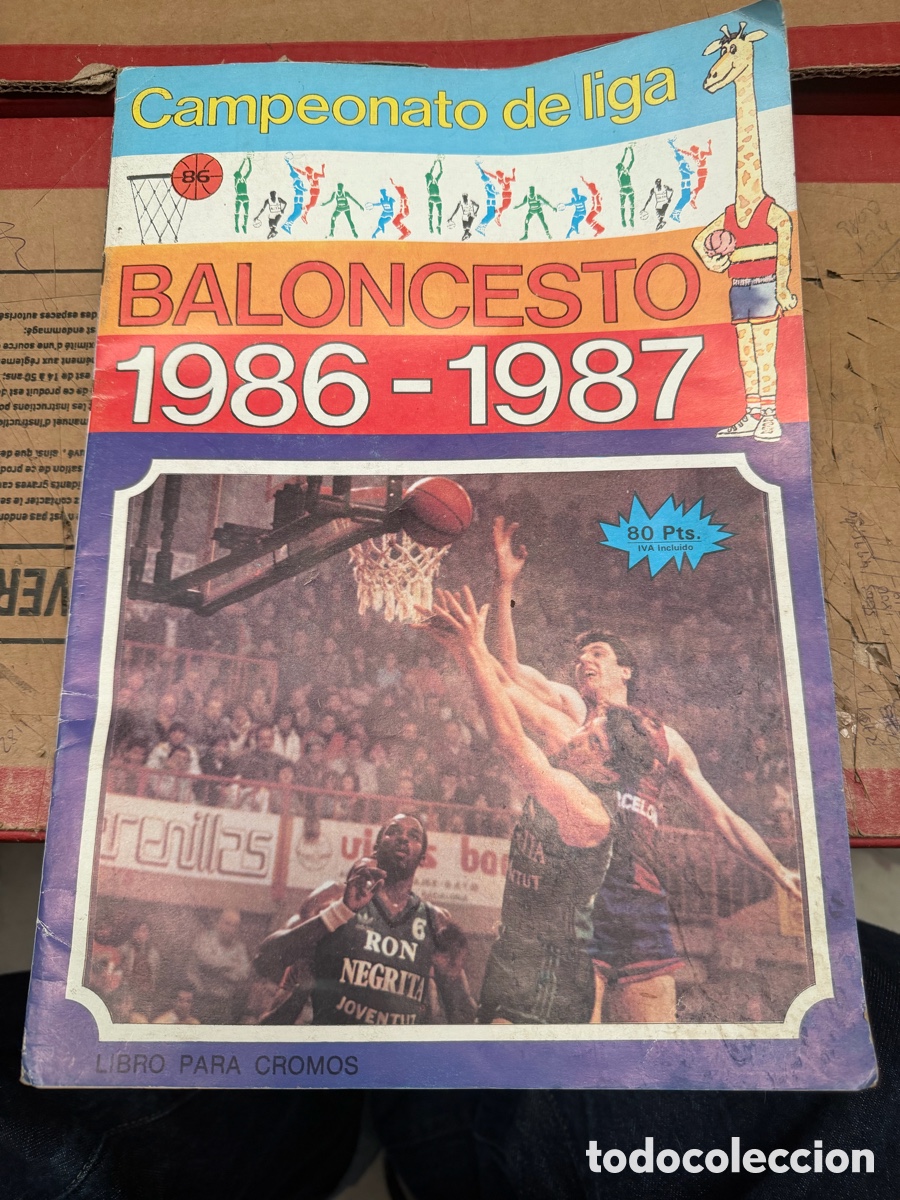 Coleccionismo &aacute;lbumes: &Aacute;lbum de cromos baloncesto 1986 1987 campeonato de liga incompleto Converse nba macgregor