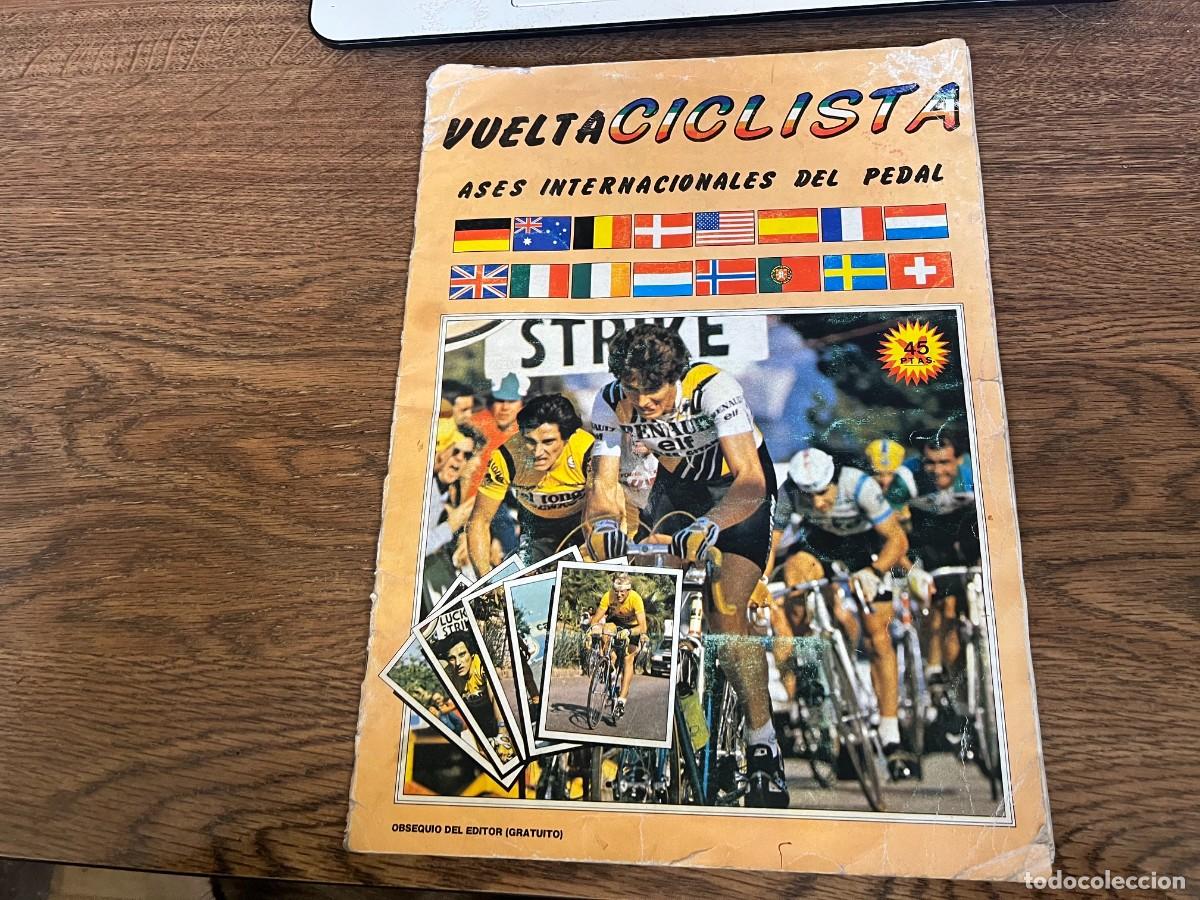 Coleccionismo &aacute;lbumes: ALBUM INCOMPLETO CROMOS VUELTA CICLISTA ASES INTERNACIONALES DEL PEDAL HUESO