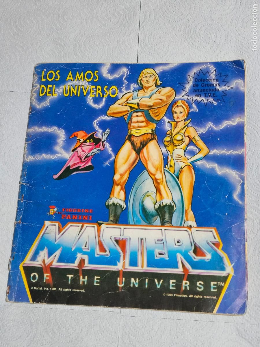 Coleccionismo &aacute;lbumes: ALBUM AMOS UNIVERSO MASTER UNIVERSE PANINI - INCOMPLETO FALTAN 14 CROMOS