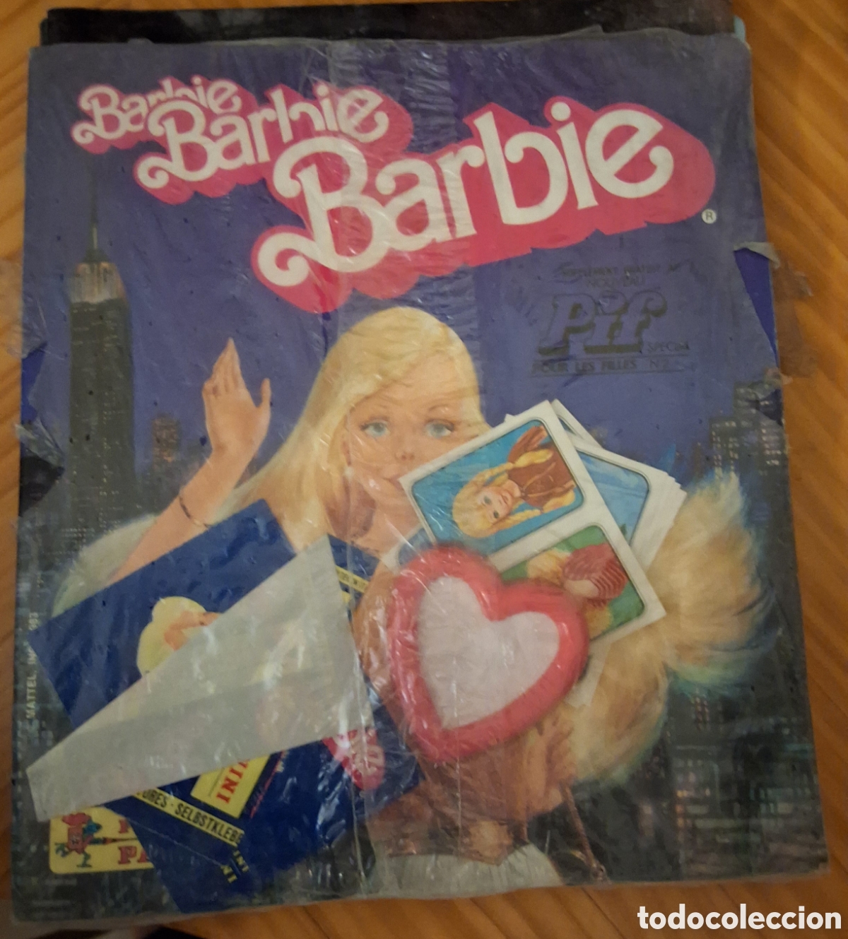 Coleccionismo &aacute;lbumes: Barbie album de cromos vacio regalo revista pif francesa contiene cromos y regalo