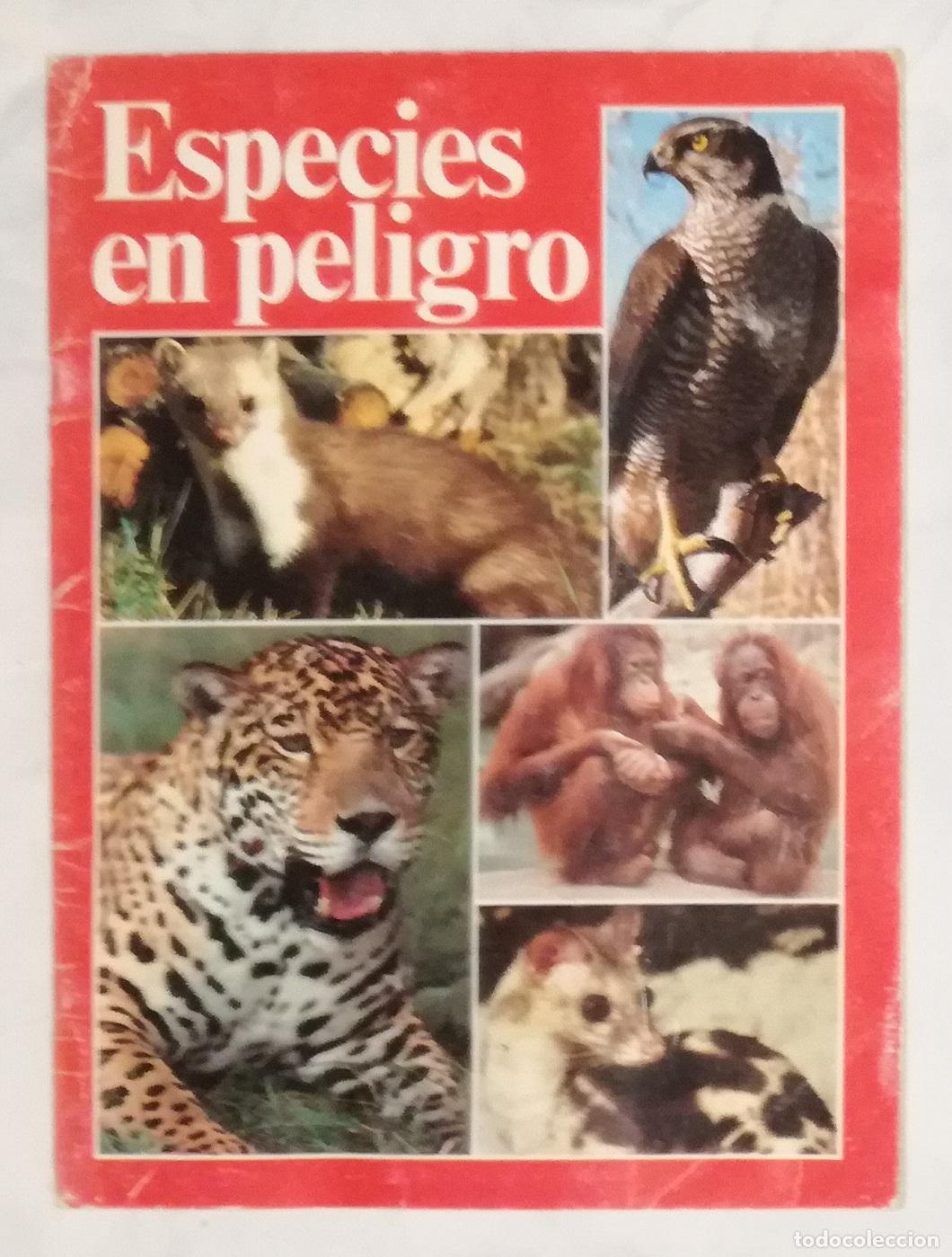 Coleccionismo &aacute;lbumes: Album Especies en peligro, Ediciones Urbion - Contiene 64 cromos