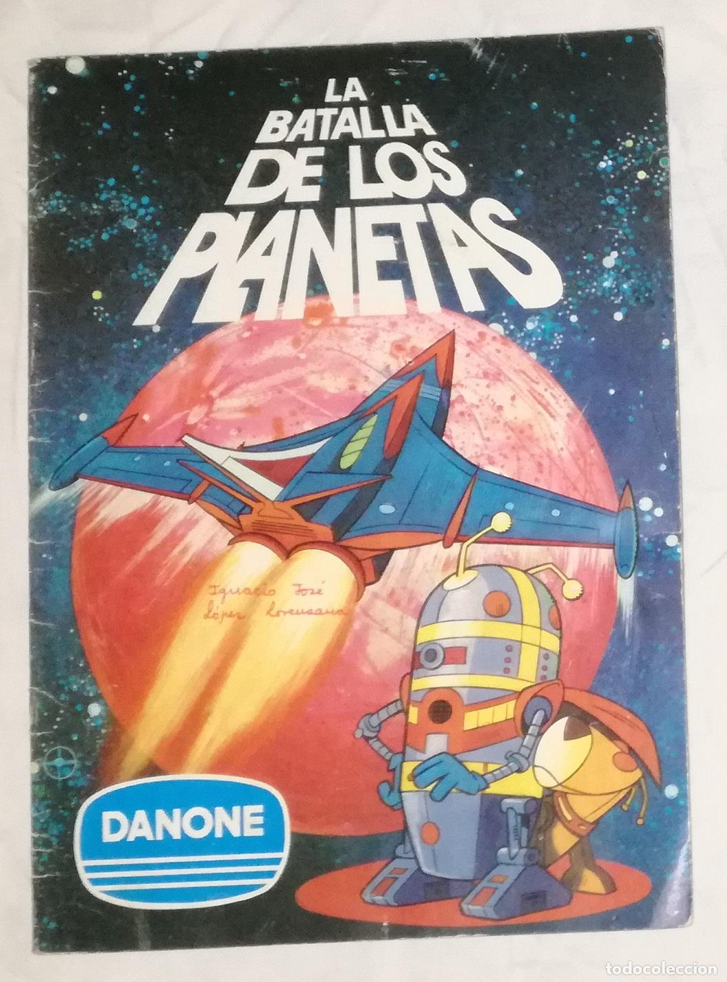 Coleccionismo &aacute;lbumes: Album La batalla de los planetas, Danone - Contiene 11 cromos