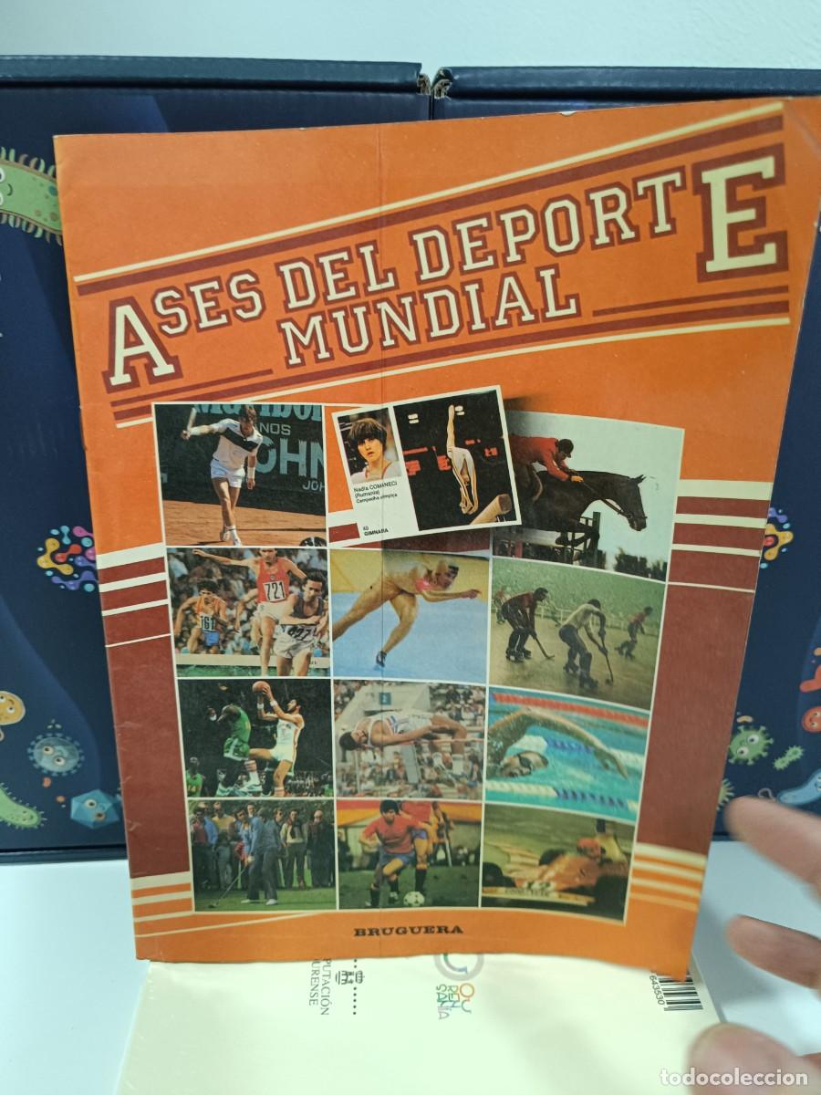 Coleccionismo &aacute;lbumes: ASES DEL DEPORTE MUNDIAL BRUGUERA - ALBUM DE CROMOS - VER FOTOS PARA LA DESCRIPCION