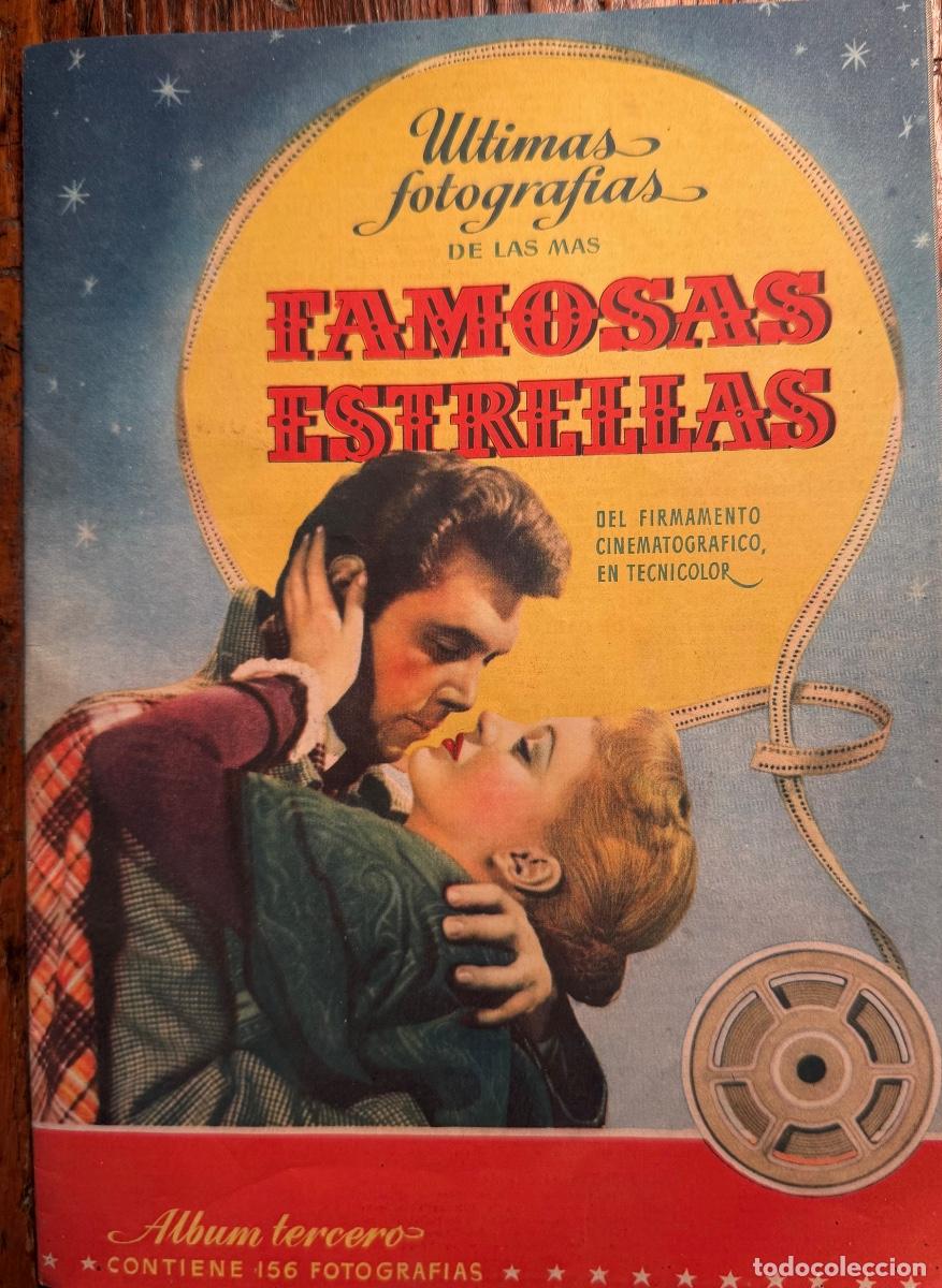Coleccionismo &aacute;lbumes: ALBUM ULTIMAS FOTOGRAFIAS DE LAS MAS FAMOSAS ESTRELLAS. ALBUM TERCERO. VACIO