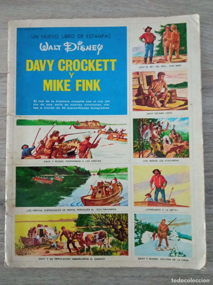 Coleccionismo &aacute;lbumes: DAVY CROCKETT Y MIKE FINK, DISNEY, LIBRO DE ESTAMPAS