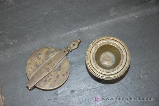 Antig&uuml;edades: CUBILETES DE BRONCE PARA PESAR POLVO DE ORO - Foto 3