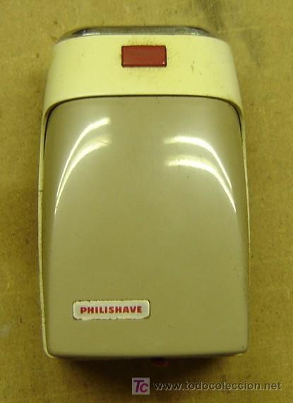 Antig&uuml;edades: MAQUINILLA DE AFEITAR MARCA PHILIPS PHILISHAVE CON ESTUCHE-FUNCIONA CON PILAS - Foto 2