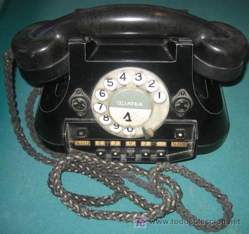 Tel&eacute;fonos: Tel&eacute;fono negro GTE ATEA - Foto 1