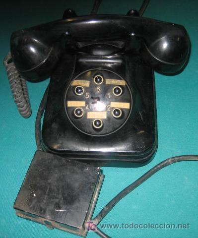 Tel&eacute;fonos: Tel&eacute;fono negro - Foto 1