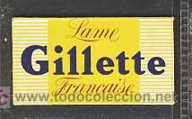 Antig&uuml;edades: Hoja de afeitar GILLETTE - Foto 1