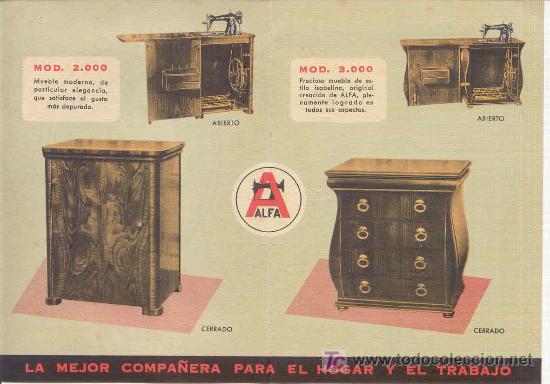Antig&uuml;edades: MINI CAT&Aacute;LOGO D&Iacute;PTICO DE LA MAQUINA DE COSER ALFA DE EIBAR - Foto 2