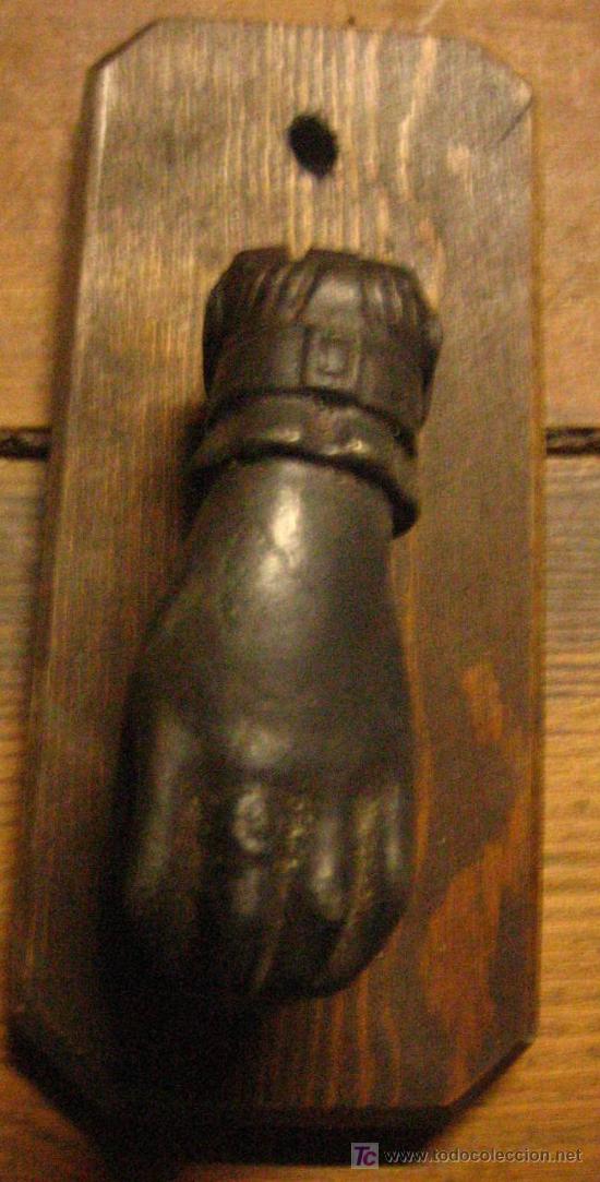 Antig&uuml;edades: Llamador de puerta, 8 cms - Foto 1
