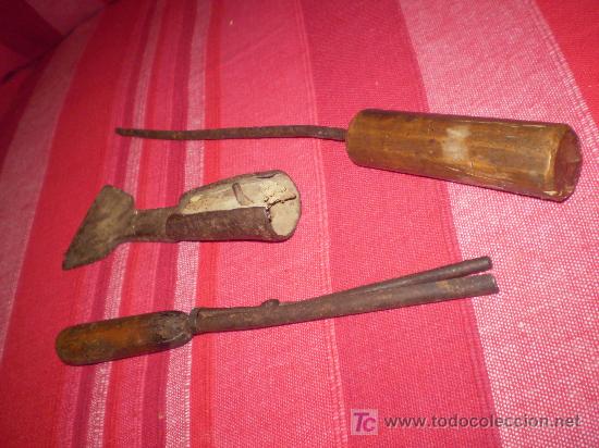 Antig&uuml;edades: 3 ANTIGUAS HERRAMIENTAS. - Foto 1