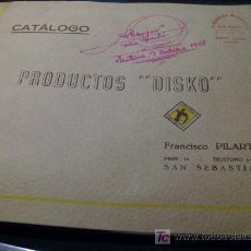 Antigüedades: OFICINA - ANTIGUO CATALOGO DE MOBILIARIO Y COMPLEMENTOS -APROX 1945 - ANTONIO PILLARTE SAN SEBASTIAN