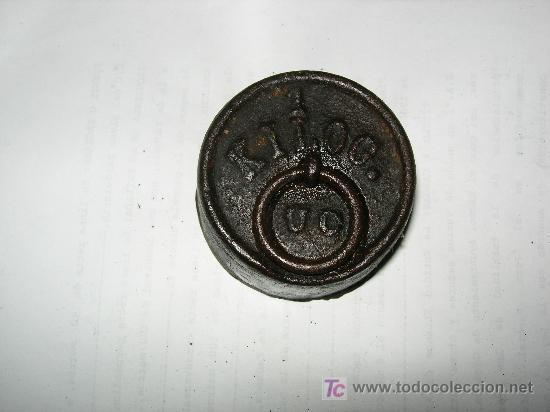 Antig&uuml;edades: PESA ANTIGUA 1 KILOGRAMO - Foto 1