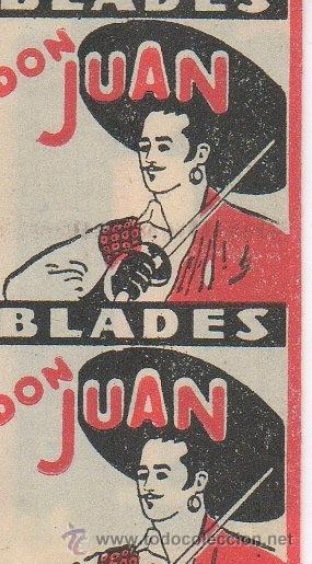 Antig&uuml;edades: CUCHILLA DE AFEITAR DON JUAN HOJA - Foto 1