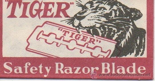 Antig&uuml;edades: CUCHILLA DE AFEITAR TIGER HOJA - Foto 1
