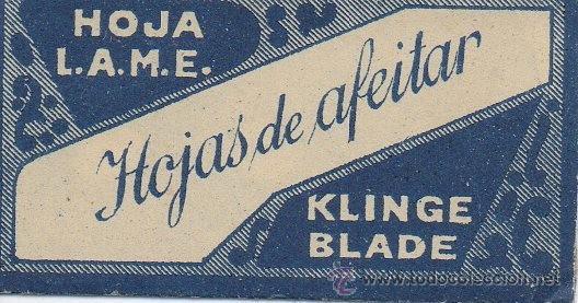 Antig&uuml;edades: CUCHILLA DE AFEITAR L.A.M.E. HOJA - Foto 1