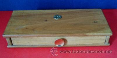 Antig&uuml;edades: BALANZA DE PLATILLOS PLEGABLE - EN CAJA DE MADERA - Foto 3