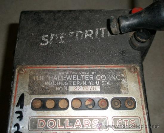 Antig&uuml;edades: M&aacute;quina de tarjetas, USA - Foto 2