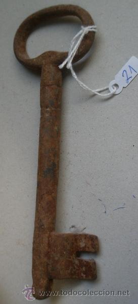 Antig&uuml;edades: Llave de 13,5 cms - Foto 1