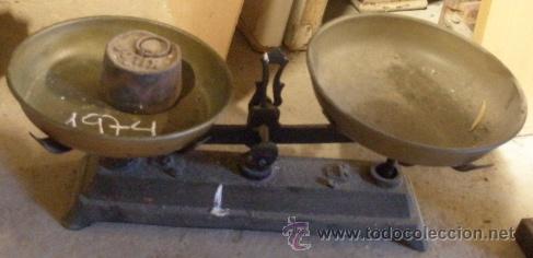 Antig&uuml;edades: Balanza, plato de 18 cms de di&aacute;metro - Foto 1