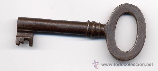 Antig&uuml;edades: LLAVE ANTIGUA DE FORJA DE 7,5 CM - Foto 1