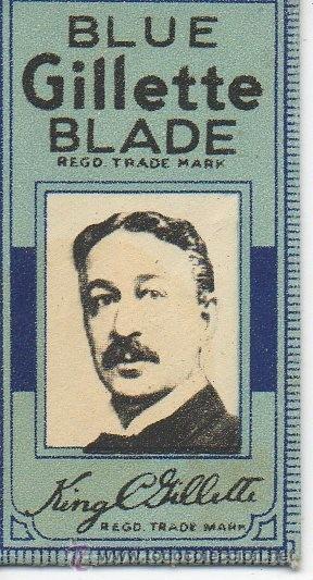 Antig&uuml;edades: CUCHILLA DE AFEITAR BLUE GILLETTE BLADE - Foto 1