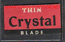 Antig&uuml;edades: Hoja de afeitar CRYSTAL - Foto 1