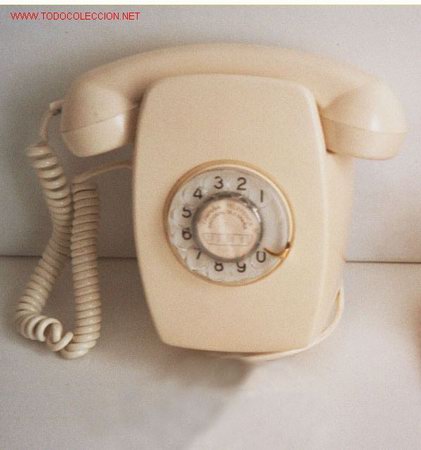 Telefone: TEL&Eacute;FONO COLOR MARFIL de PARED