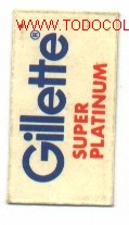 Antig&uuml;edades: hoja de afeitar gillete super platinum - Foto 1