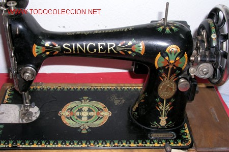 Antigüedades: MAQUINA DE COSER SINGER ANTIGUA - Foto 5 - 12302223