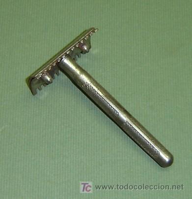 Antig&uuml;edades: MAQUINILLA DE AFEITAR ANTIGUA EN BRONCE - Foto 1