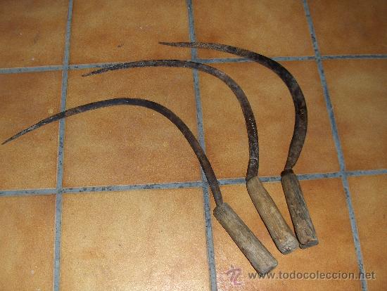 Antig&uuml;edades: 3 ANTIGUAS HOCES PARA DIESTROS. - Foto 1