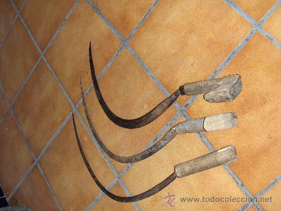Antig&uuml;edades: 3 ANTIGUAS HOCES PARA DIESTROS. - Foto 2