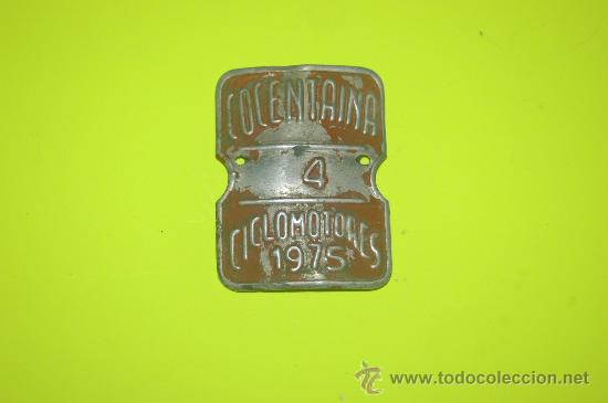 Antig&uuml;edades: PLACA DE MOTOCICLETA COETANIA - Foto 1