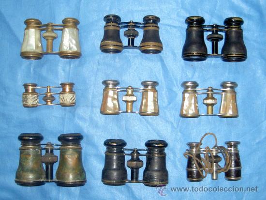 Antig&uuml;edades: LOTE DE 9 BINOCULARES DE OPERA - Foto 1