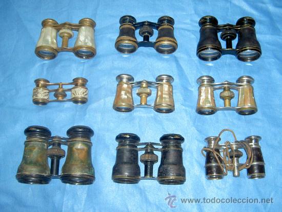 Antig&uuml;edades: LOTE DE 9 BINOCULARES DE OPERA - Foto 2