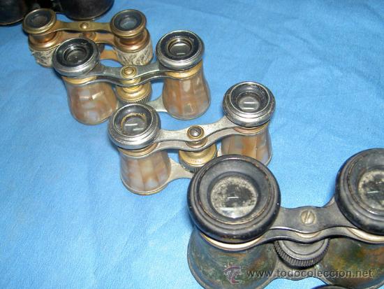 Antig&uuml;edades: LOTE DE 9 BINOCULARES DE OPERA - Foto 6
